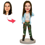 custom bobble head fun tribute someone special personalized bobblehead family keepsake cool front view