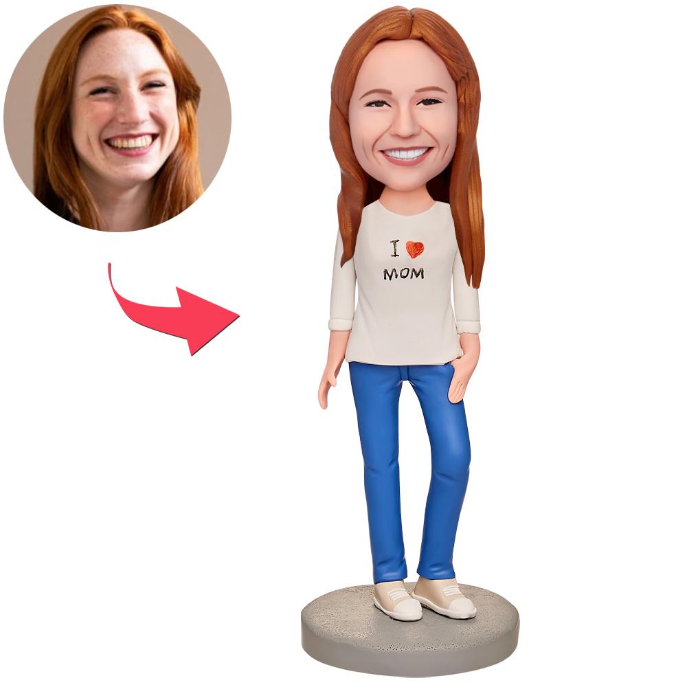 custom bobble head fun tribute someone special personalized bobblehead family keepsake i front view