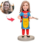 custom bobble head bring joy desk personalized mini figure family keepsake mother front view