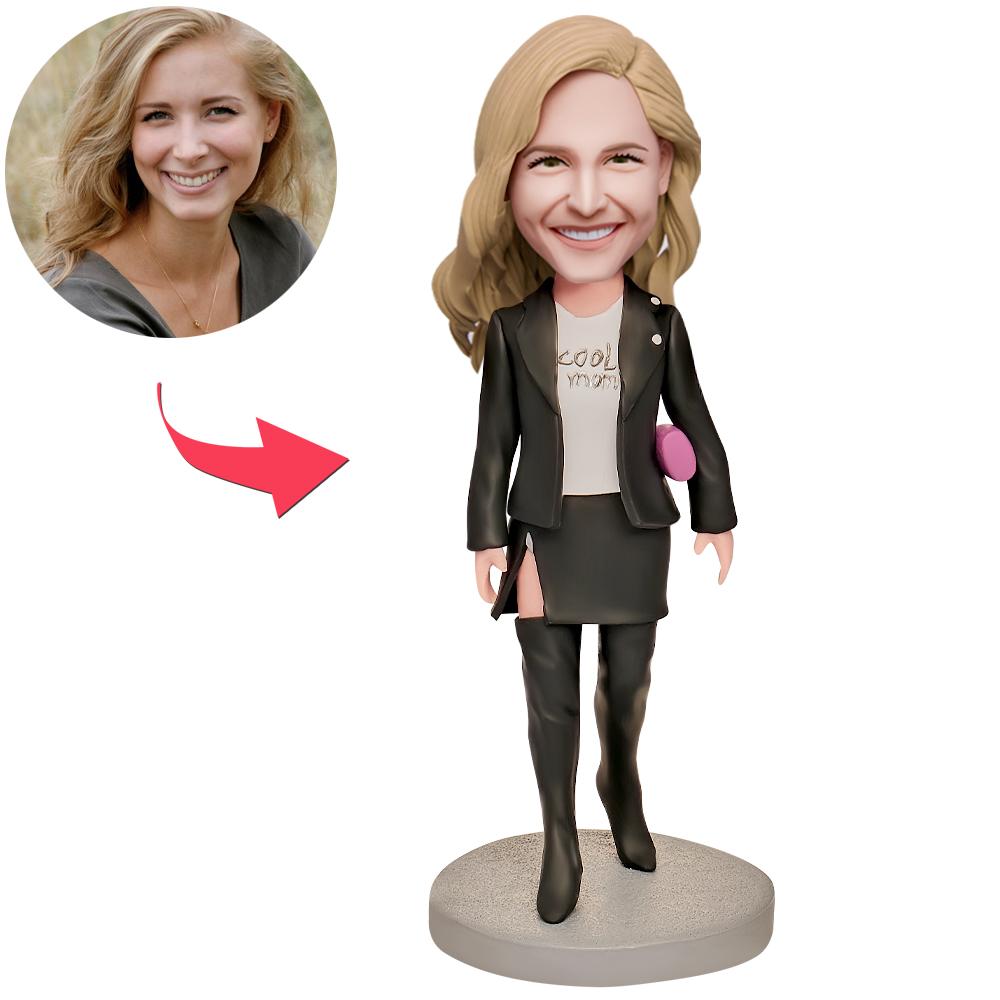 custom bobble head capture moment miniature bobblehead keepsake business man super cool front view