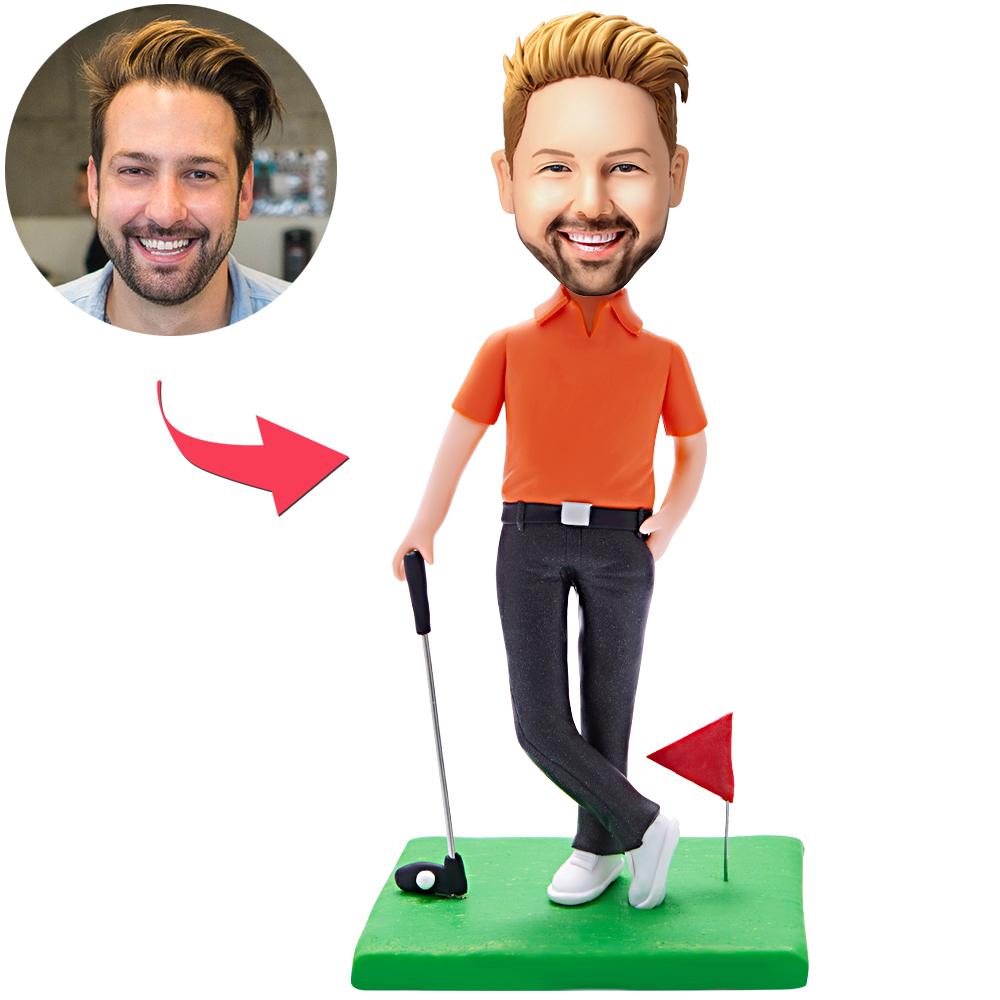 personalized bobblehead capture moment miniature figurine character best employee trophy base display