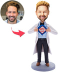 custom bobble head give that nods love bobblehead keepsake doctor bobblehead super front view