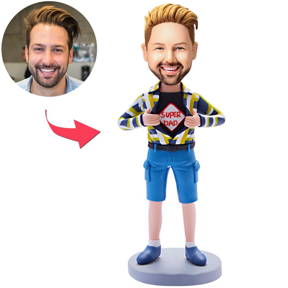 custom bobble head make memories stand tall figurine family keepsake bobblehead super front view
