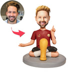 custom bobble head bring joy desk bobblehead keepsake character world cup bobblehead front view