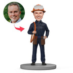 custom bobble head make memories stand tall personalized bobblehead character mechanical engineers front view