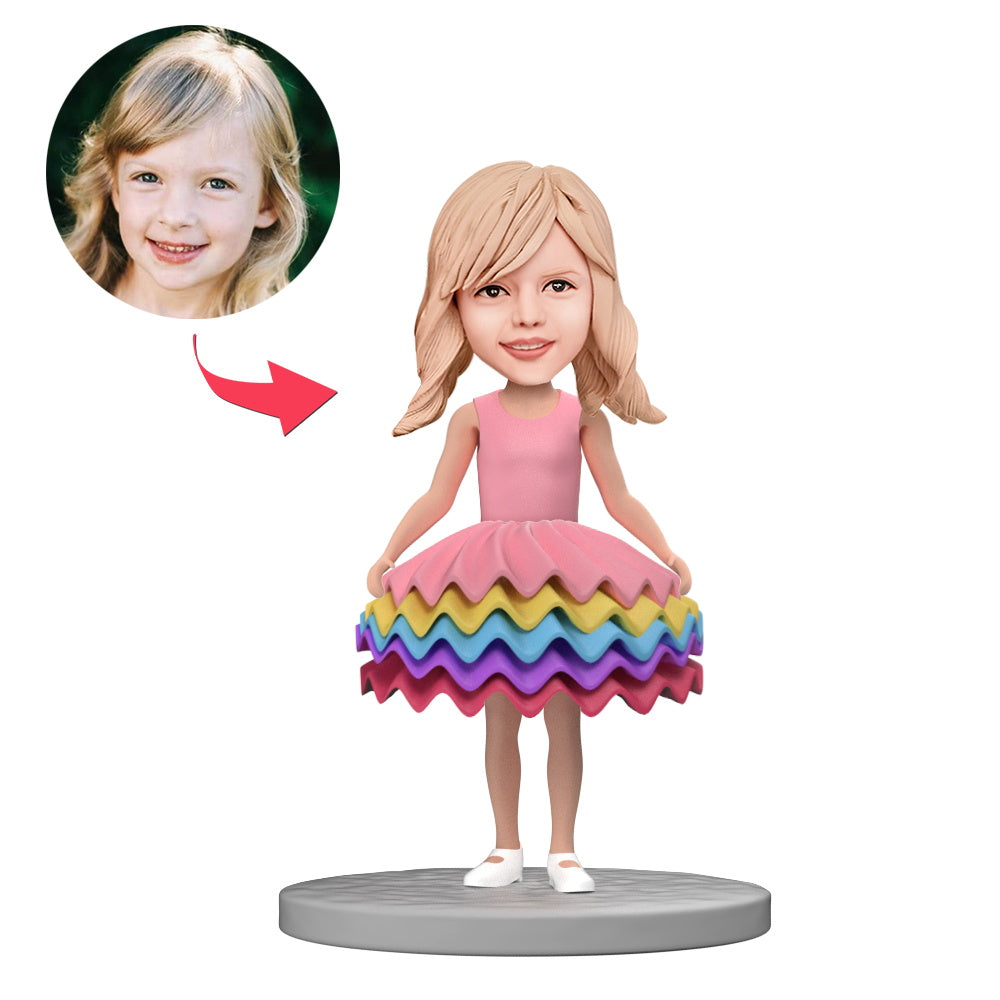 custom bobble head celebrate every smile figurine graduate she is your little front view