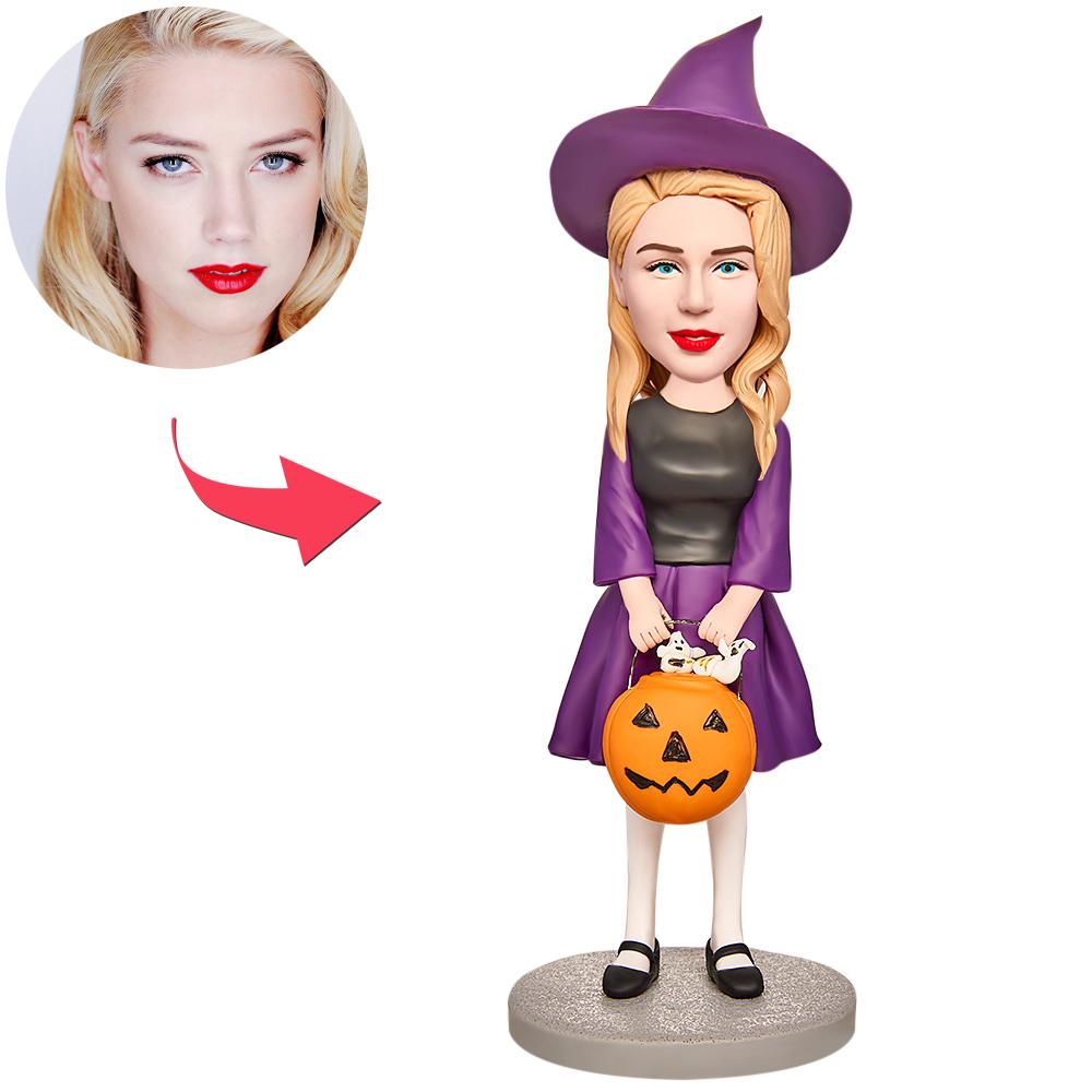 custom bobble head keepsake full character personalized mini figure character halloween little front view