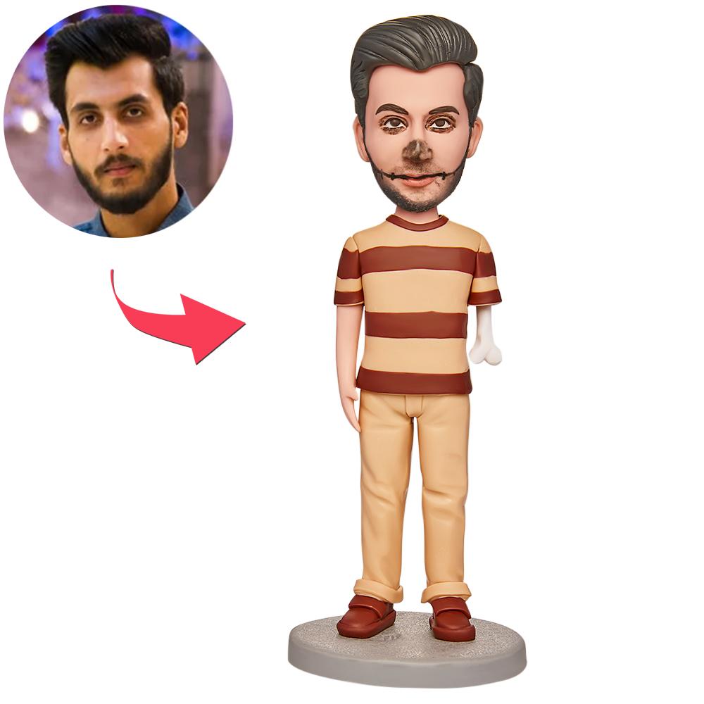 custom bobble head keepsake full character personalized bobblehead character halloween brokeback zombies front view