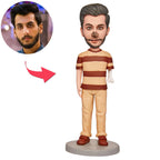 custom bobble head keepsake full character personalized bobblehead character halloween brokeback zombies front view