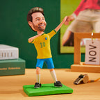 Soccer World Cup Brazil Custom Bobblehead with Engraved Text