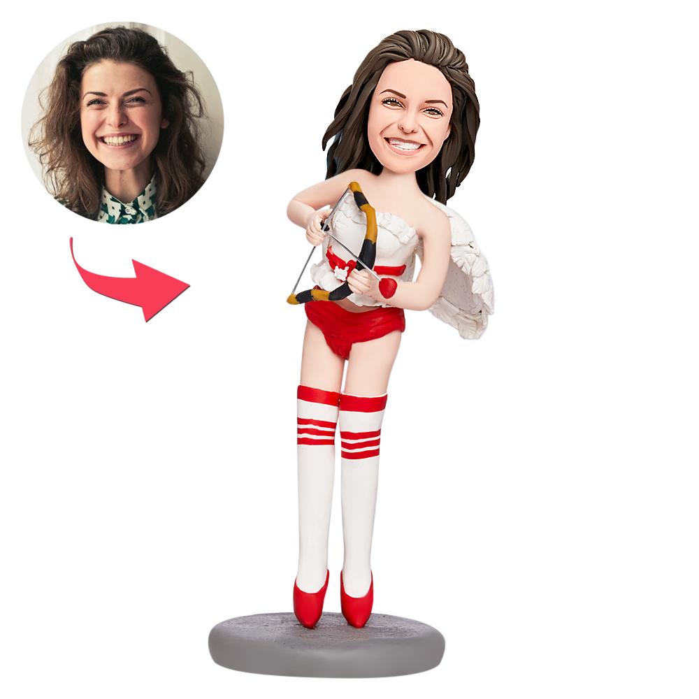 custom bobble head capture moment miniature handcrafted desk display character valentines sexy front view