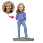 custom bobble head give that nods love bobblehead keepsake character modern fashion front view