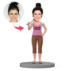 custom bobble head give that nods love personalized bobblehead family keepsake casual front view