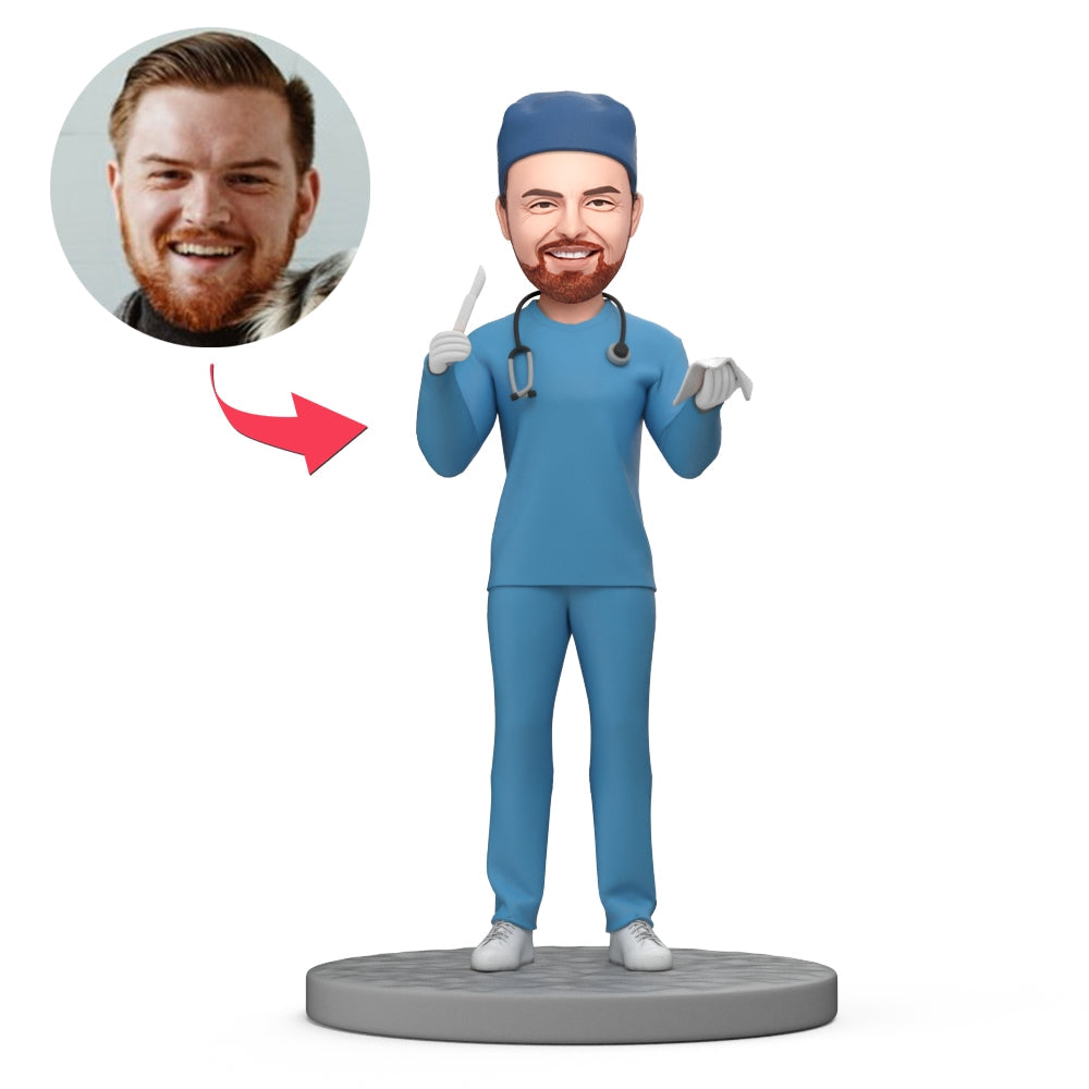 custom bobble head keepsake full character bobblehead keepsake character plastic surgery bobbleheads front view