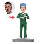 custom bobble head turn personality into art personalized bobblehead character anaesthesiologist bobbleheads front view