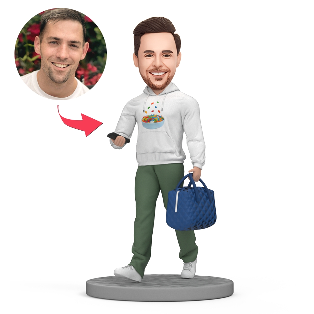 custom bobble head make memories stand tall personalized mini figure character bobblehead front view
