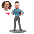 custom bobble head give that nods love handcrafted desk display family keepsake front view
