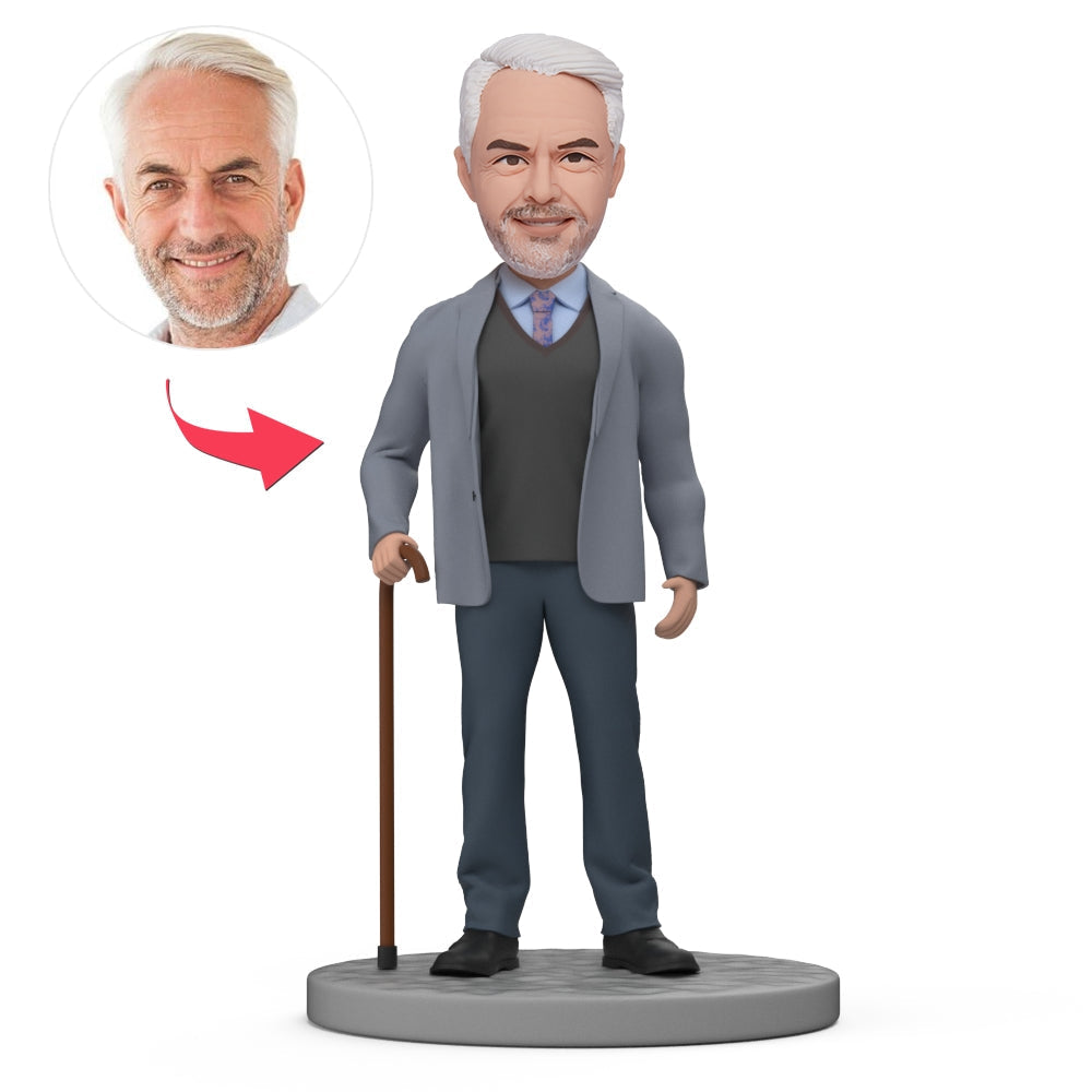 custom bobble head bring joy desk personalized mini figure family keepsake bobblehead front view