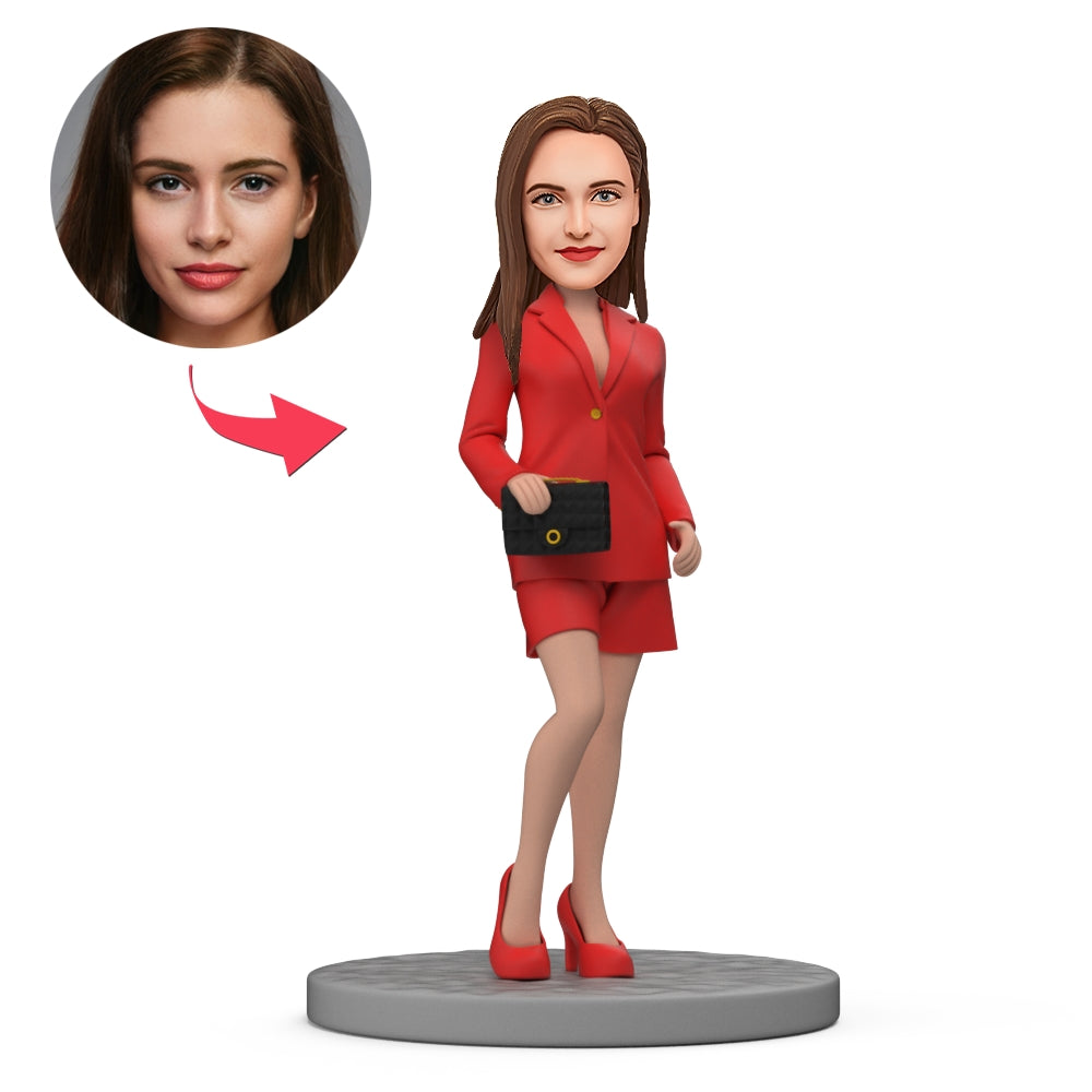 custom bobble head give that nods love personalized mini figure business man front view