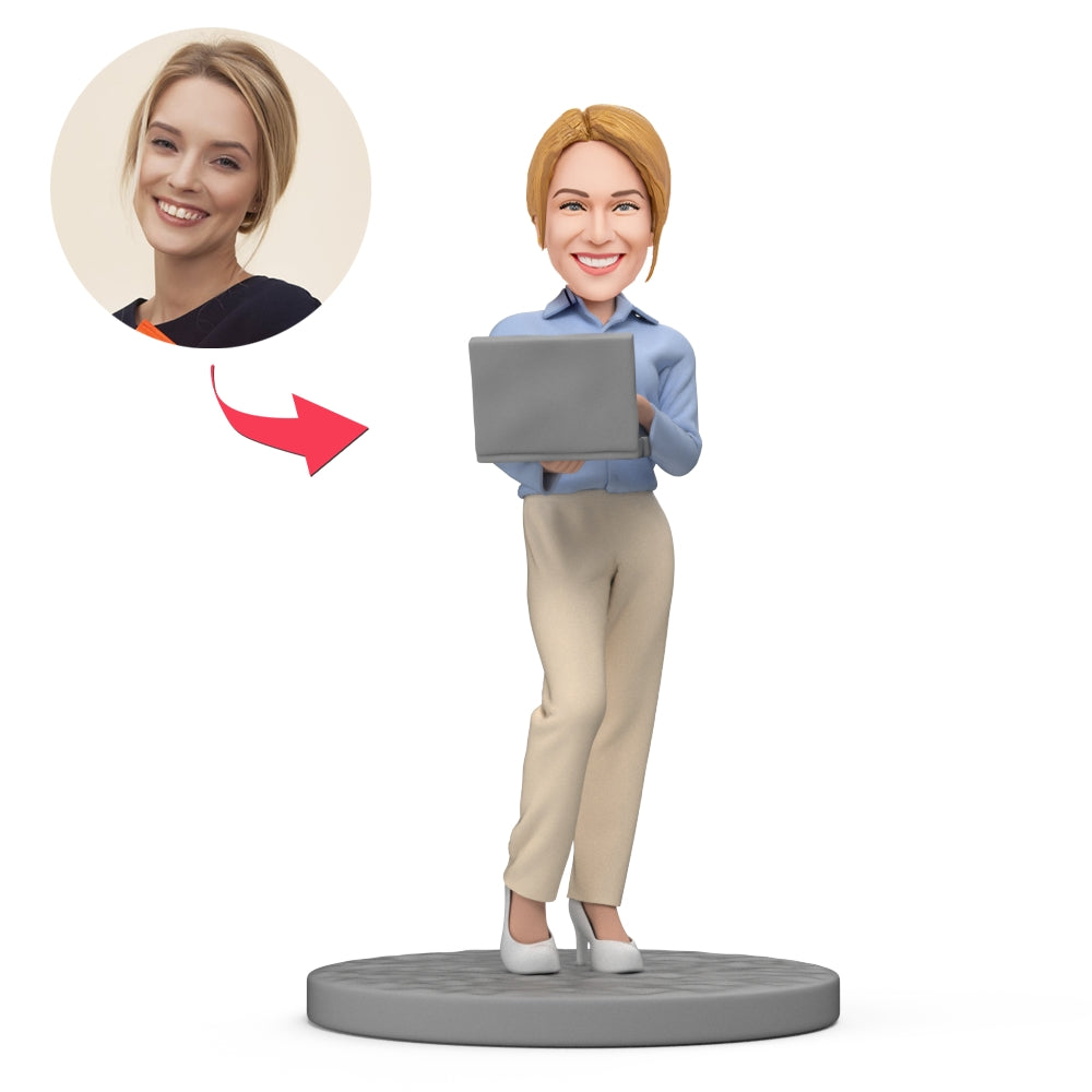 custom bobble head fun tribute someone special personalized bobblehead character boss s front view