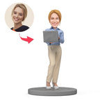 custom bobble head fun tribute someone special personalized bobblehead character boss s front view