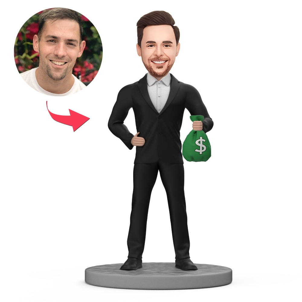 custom bobble head give that nods love bobblehead keepsake character boss s front view