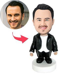custom bobble head bring joy desk handcrafted desk display character opera singer front view