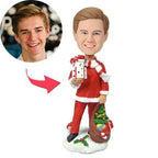 custom bobble head turn personality into art personalized bobblehead character christmas gifts front view
