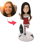 custom bobble head make memories stand tall personalized bobblehead character christmas gifts front view