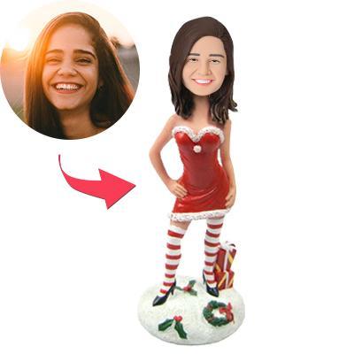 custom bobble head fun tribute someone special figurine character christmas gifts sexy front view