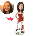custom bobble head fun tribute someone special figurine character christmas gifts sexy front view