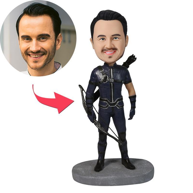 custom bobble head make memories stand tall personalized bobblehead character hawkeye popular front view