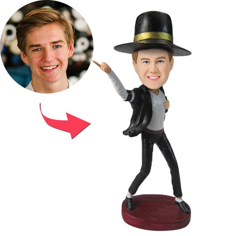 custom bobble head give that nods love bobblehead keepsake character mj bobblehead front view