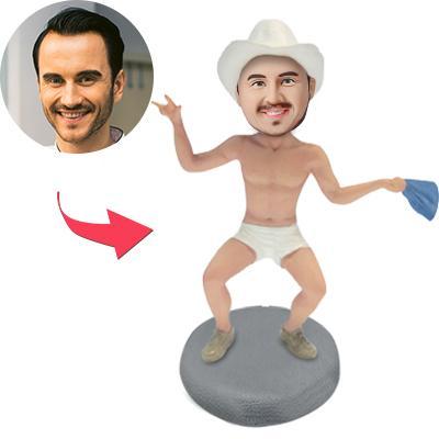 custom bobble head capture moment miniature personalized mini figure character i love front view