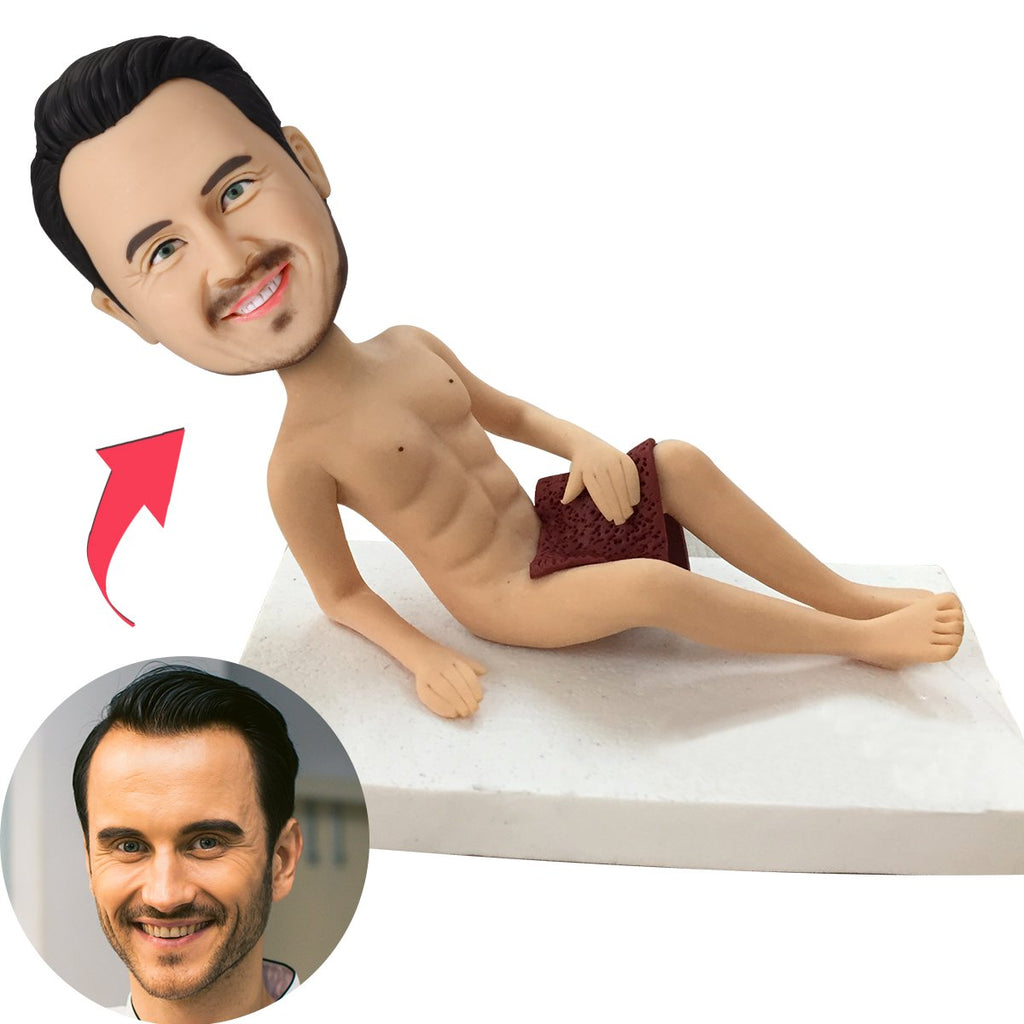 custom bobble head give that nods love figurine character come baby bobblehead front view