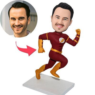 custom bobble head capture moment miniature personalized mini figure character flash popular front view