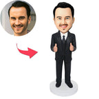 custom bobble head keepsake full character handcrafted desk display character you are front view