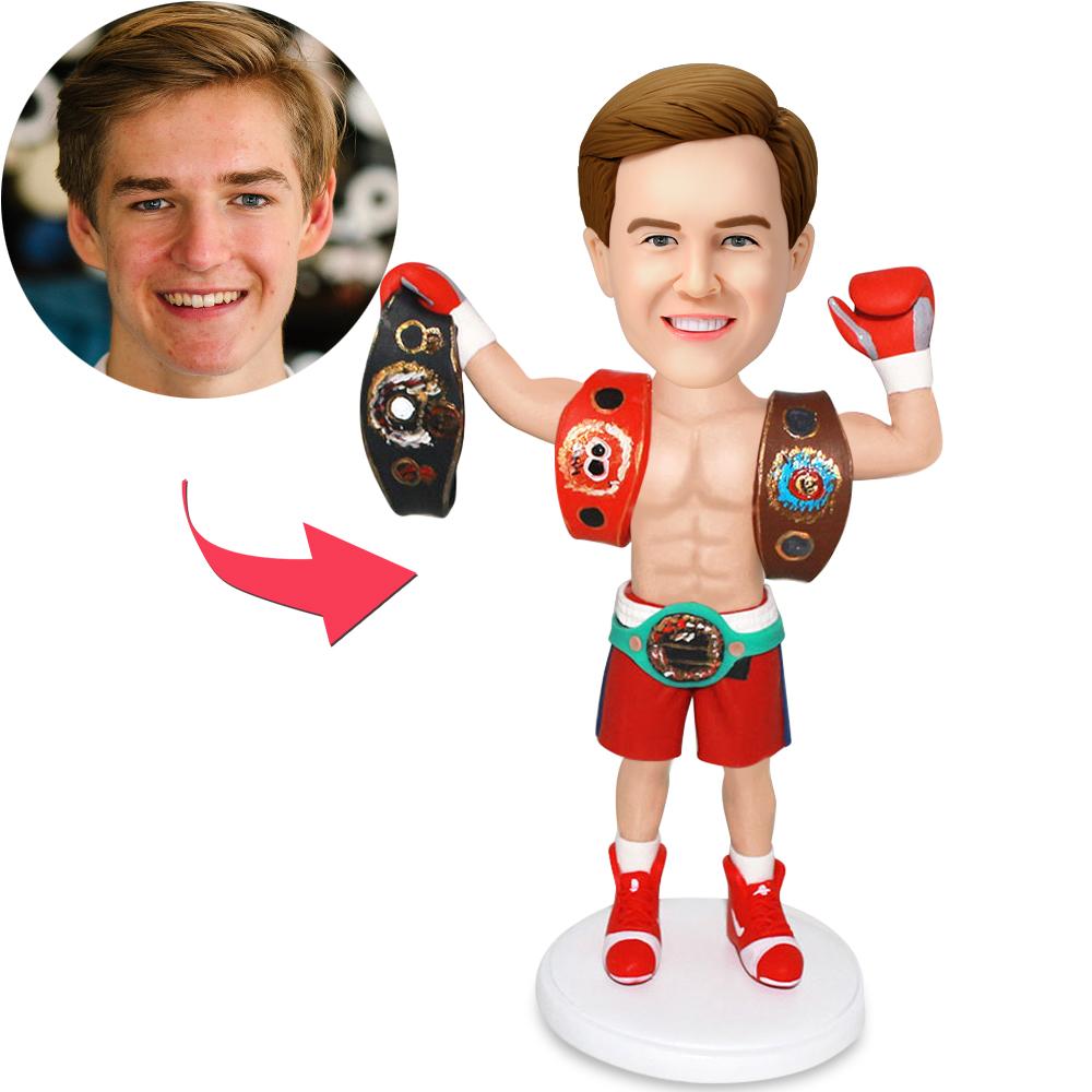 custom bobble head give that nods love bobblehead keepsake character boxing king front view
