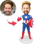 custom bobble head keepsake full character figurine character best captain america popular front view