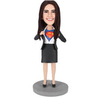 custom bobble head give that nods love personalized mini figure business man front view