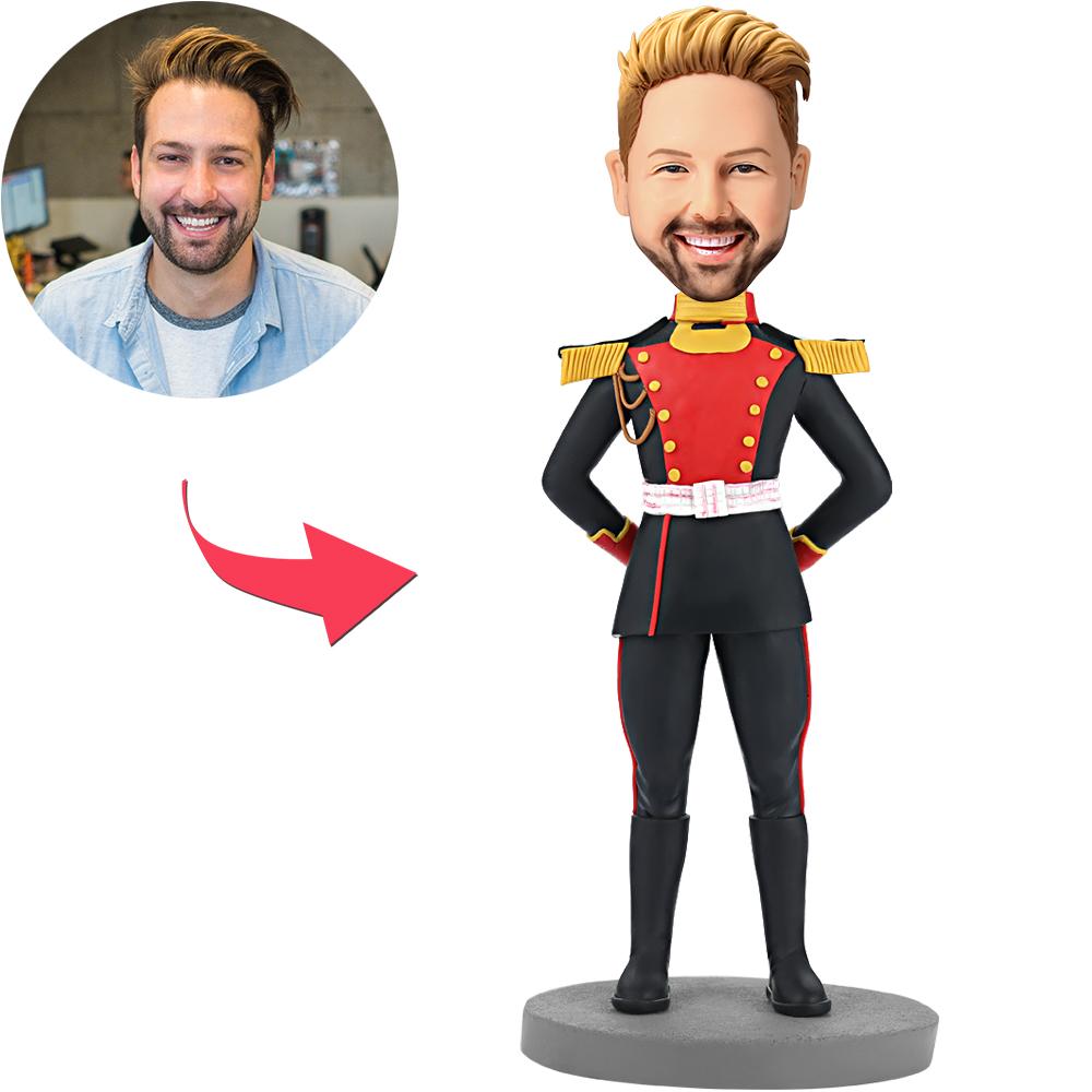 custom bobble head turn personality into art handcrafted desk display character nobility front view