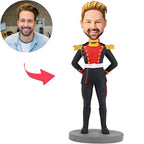 custom bobble head turn personality into art handcrafted desk display character nobility front view
