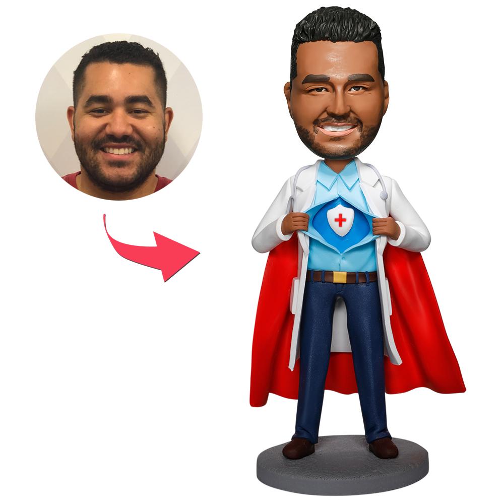 custom bobble head make memories stand tall bobblehead keepsake doctor cool super front view