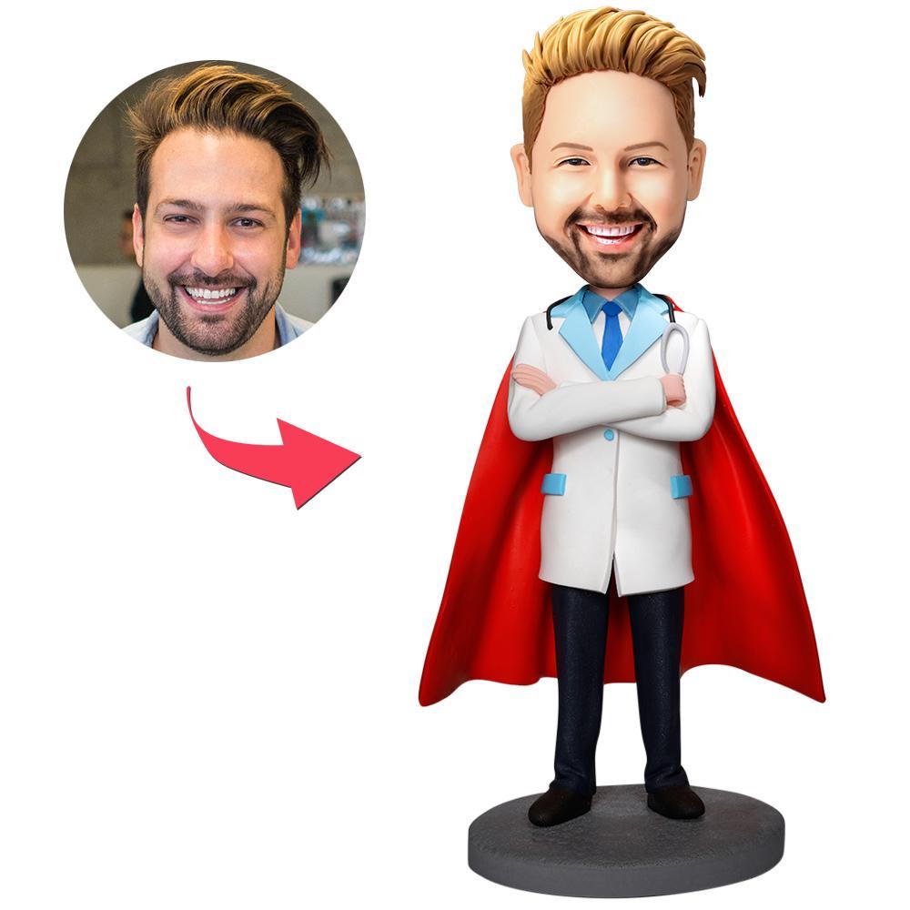 Cool Super Doctor Custom Bobblehead With Engraved Text