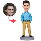 custom bobble head give that nods love bobblehead keepsake business man executive front view