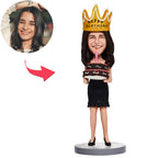 custom bobble head turn personality into art handcrafted desk display character birthday front view