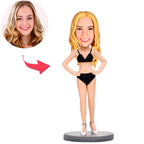 custom bobble head turn personality into art personalized bobblehead character casual sexy front view