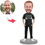 custom bobble head make memories stand tall figurine family keepsake be dad front view