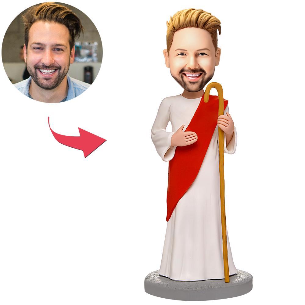 custom bobble head make memories stand tall bobblehead keepsake character jesus bless front view