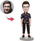 custom bobble head fun tribute someone special personalized mini figure character need front view